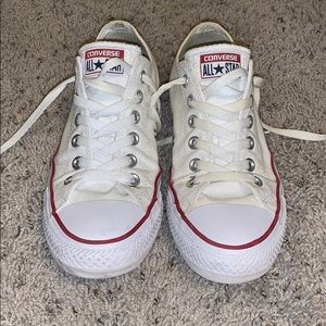 white low top converse
